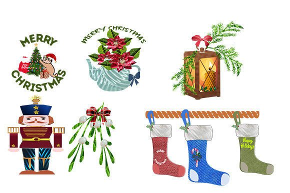Christmas Clipart Set 2: Design Assets for Festive Branding