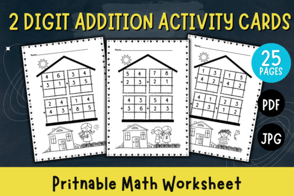Enhance Early Learning with 25 Printable - 2 Digit Addition Activity