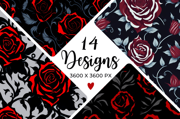 Red Roses Digital Paper: Elevating Your Visual Design