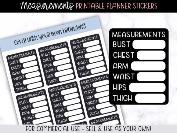 Streamline Your Design Workflow with Measurements Box Planner Stickers