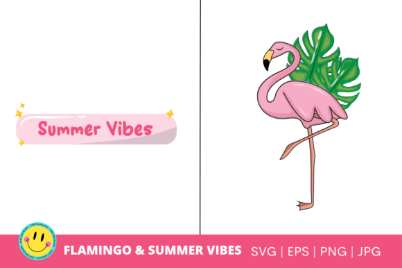 Summer Vibes & Flamingo SVG & PNG: Your Digital Design Toolkit