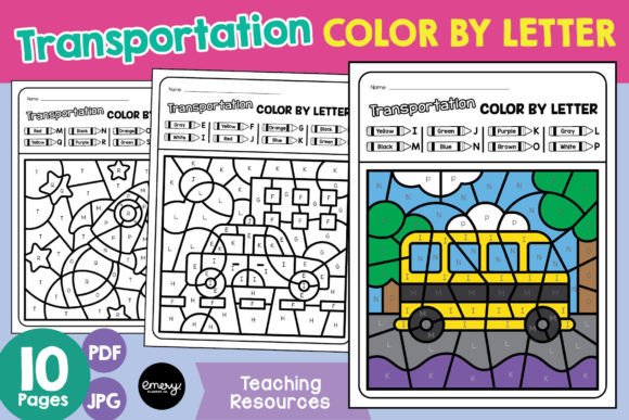 Transportation Color by Letter: A Design Asset for Learning
