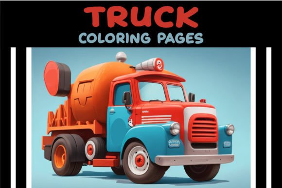 Trucks Coloring Pages: A Versatile Design Asset